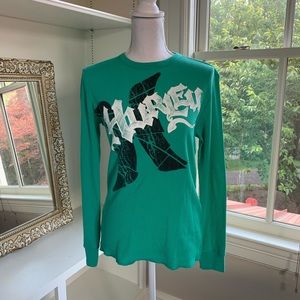 Ribbed Hurley Long Sleeve Tee